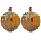 The Bedroom in Arles (Van Gogh 1888) Metal Ball Ornament - Front and Back