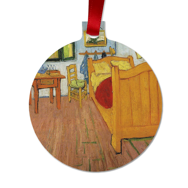 Custom The Bedroom in Arles (Van Gogh 1888) Metal Ball Ornament - Double Sided