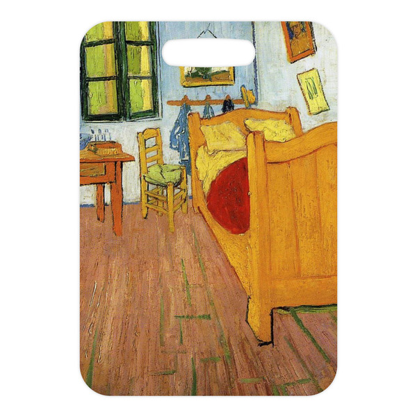 The Bedroom in Arles (Van Gogh 1888) Metal Luggage Tag - Front Without Strap
