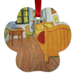 The Bedroom in Arles (Van Gogh 1888) Metal Paw Ornament - Double Sided