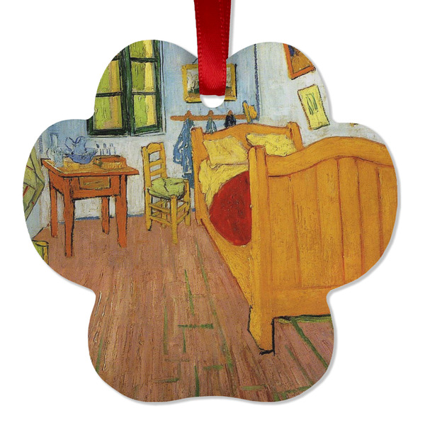 Custom The Bedroom in Arles (Van Gogh 1888) Metal Paw Ornament - Double Sided