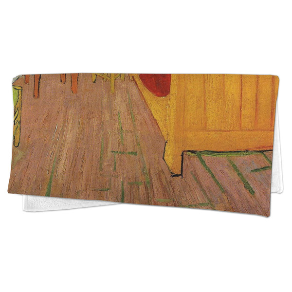 The Bedroom in Arles (Van Gogh 1888) Microfiber Dish Rag - FOLDED (half)