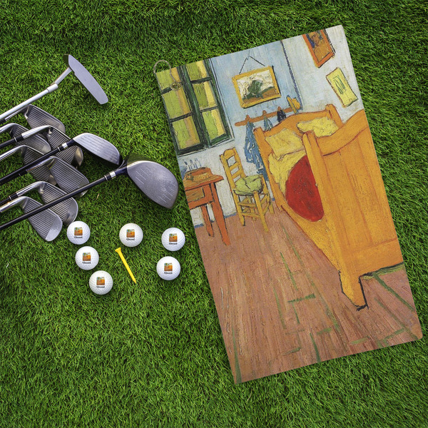 The Bedroom in Arles (Van Gogh 1888) Microfiber Golf Towels - LIFESTYLE
