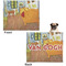 The Bedroom in Arles (Van Gogh 1888) Microfleece Dog Blanket - Large- Front & Back
