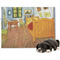 The Bedroom in Arles (Van Gogh 1888) Microfleece Dog Blanket - Large