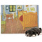 The Bedroom in Arles (Van Gogh 1888) Microfleece Dog Blanket - Regular