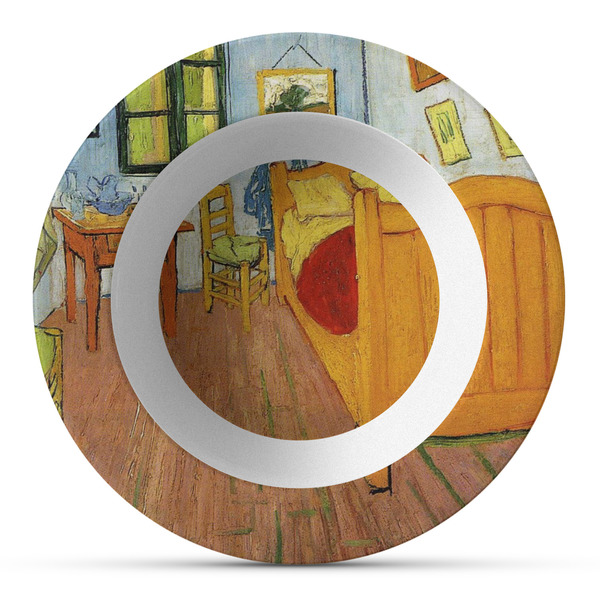 Custom The Bedroom in Arles (Van Gogh 1888) Plastic Bowl - Microwave Safe - Composite Polymer