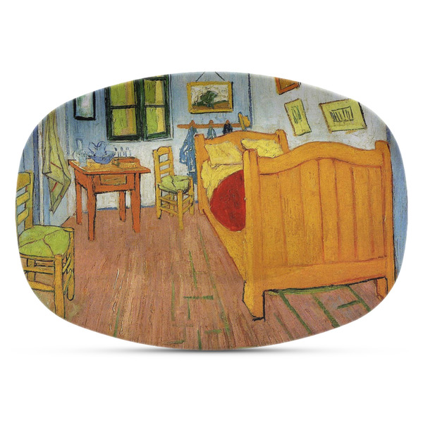 Custom The Bedroom in Arles (Van Gogh 1888) Plastic Platter - Microwave & Oven Safe Composite Polymer