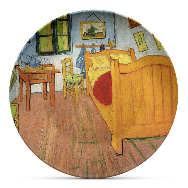 Custom The Bedroom in Arles (Van Gogh 1888) Microwave Safe Plastic Plate - Composite Polymer
