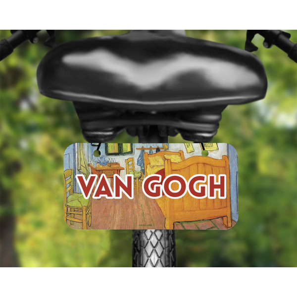The Bedroom in Arles (Van Gogh 1888) Mini License Plate on Bicycle - LIFESTYLE Two holes