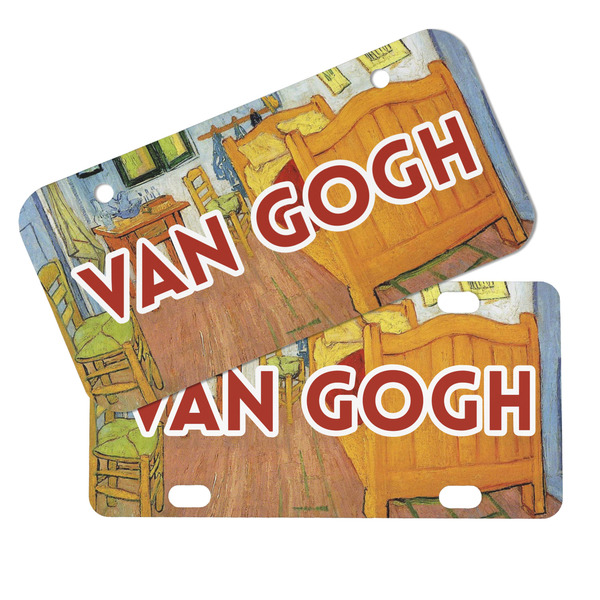 The Bedroom in Arles (Van Gogh 1888) Mini License Plates - MAIN (4 and 2 Holes)