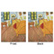 The Bedroom in Arles (Van Gogh 1888) Minky Blanket - 50"x60" - Double Sided - Front & Back