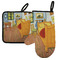 The Bedroom in Arles (Van Gogh 1888) Left Oven Mitt & Pot Holder Set