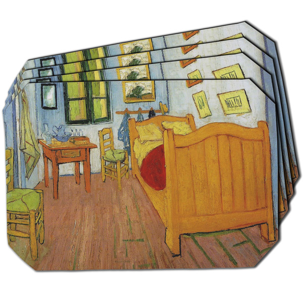 Custom The Bedroom in Arles (Van Gogh 1888) Dining Table Mat - Octagon