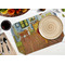 The Bedroom in Arles (Van Gogh 1888) Octagon Placemat - Single front (LIFESTYLE) Flatlay