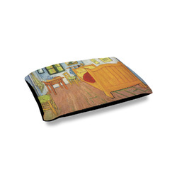 The Bedroom in Arles (Van Gogh 1888) Outdoor Dog Bed - Small