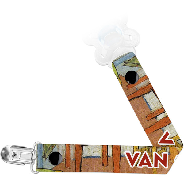 Custom The Bedroom in Arles (Van Gogh 1888) Pacifier Clip
