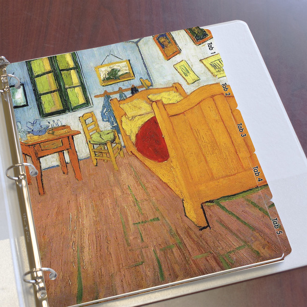 The Bedroom in Arles (Van Gogh 1888) Page Dividers - Set of 5 - In Context