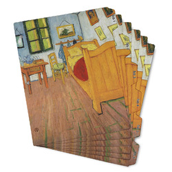 The Bedroom in Arles (Van Gogh 1888) Binder Tab Divider - Set of 6