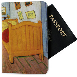 The Bedroom in Arles (Van Gogh 1888) Passport Holder - Fabric