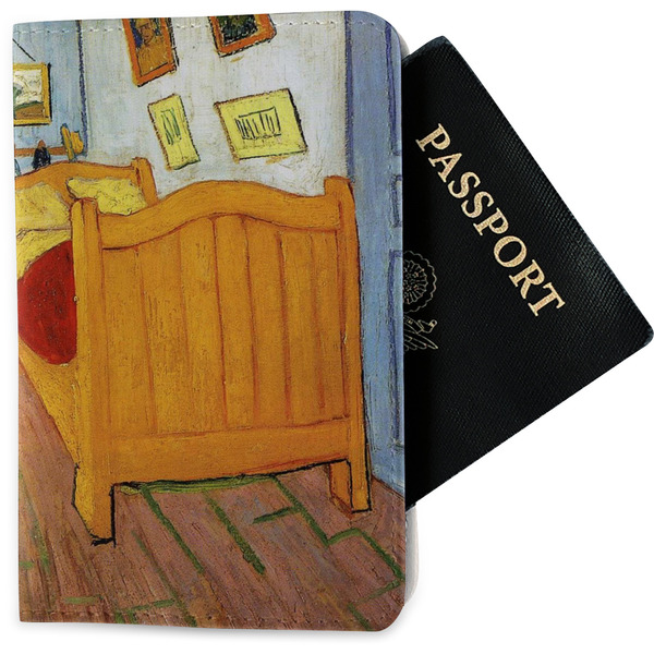 Custom The Bedroom in Arles (Van Gogh 1888) Passport Holder - Fabric