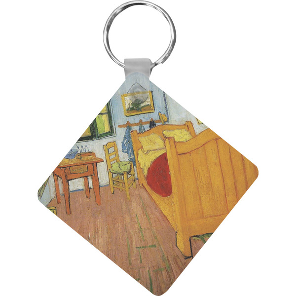 Custom The Bedroom in Arles (Van Gogh 1888) Diamond Plastic Keychain