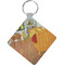 The Bedroom in Arles (Van Gogh 1888) Diamond Plastic Keychain
