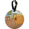 The Bedroom in Arles (Van Gogh 1888) Personalized Round Luggage Tag
