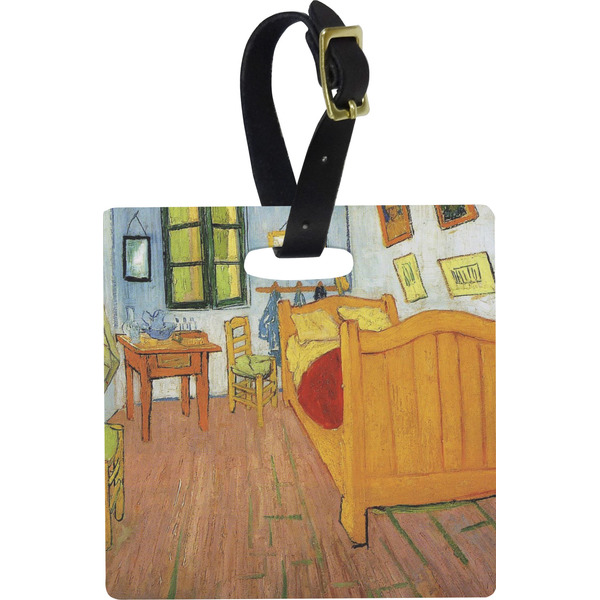 The Bedroom in Arles (Van Gogh 1888) Personalized Square Luggage Tag