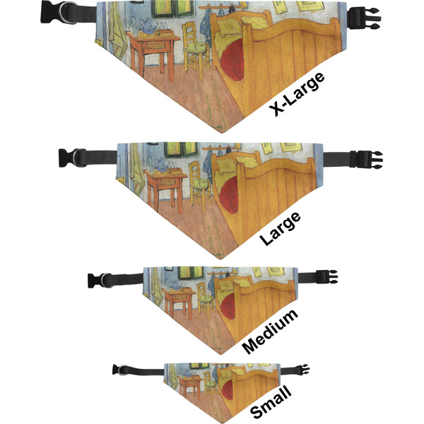 The Bedroom in Arles (Van Gogh 1888) Pet Bandana Sizes