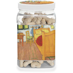 The Bedroom in Arles (Van Gogh 1888) Dog Treat Jar