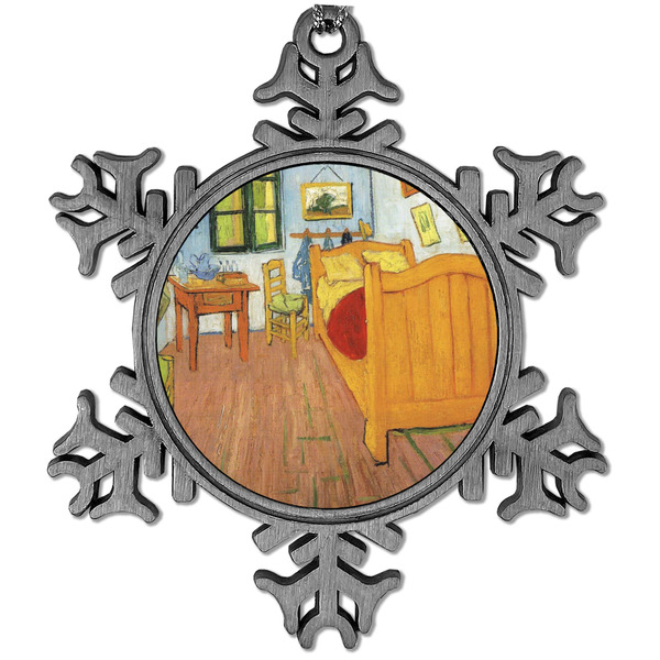 Custom The Bedroom in Arles (Van Gogh 1888) Vintage Snowflake Ornament