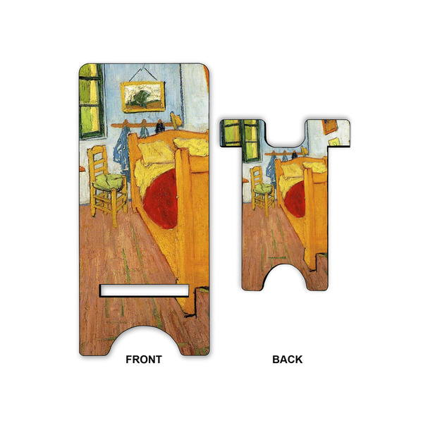 The Bedroom in Arles (Van Gogh 1888) Phone Stand - Small - Front & Back