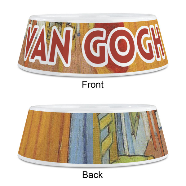 The Bedroom in Arles (Van Gogh 1888) Plastic Pet Bowls - Medium - Approval