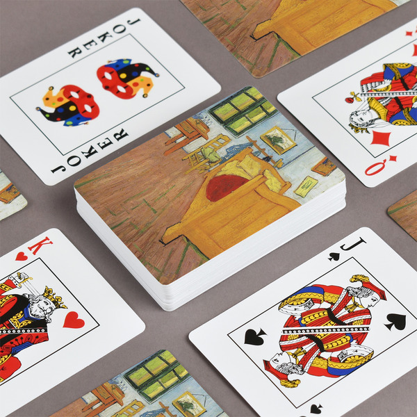 The Bedroom in Arles (Van Gogh 1888) Playing Cards - Front & Back View