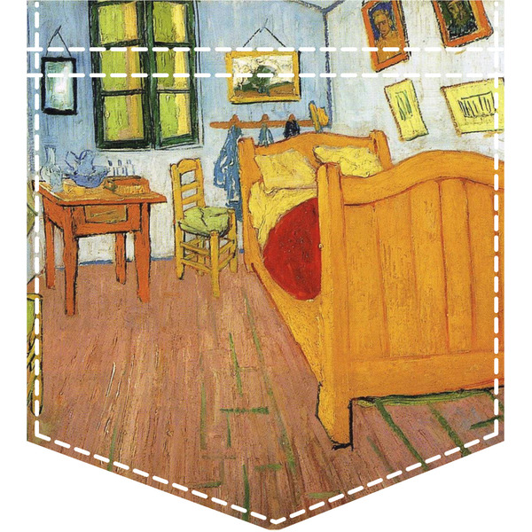 Custom The Bedroom in Arles (Van Gogh 1888) Iron On Faux Pocket