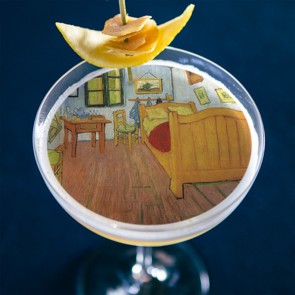 The Bedroom in Arles (Van Gogh 1888) Printed Drink Topper - XLarge - In Context