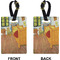 The Bedroom in Arles (Van Gogh 1888) Rectangle Luggage Tag (Front + Back)