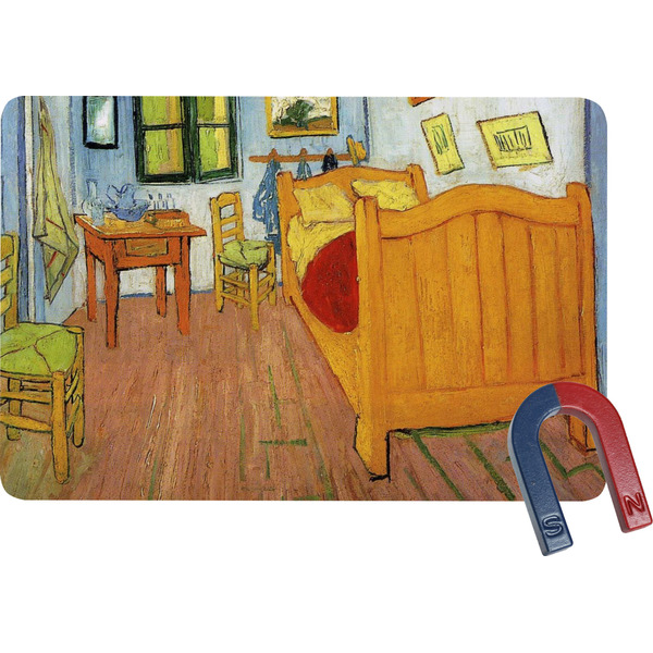 Custom The Bedroom in Arles (Van Gogh 1888) Rectangular Fridge Magnet