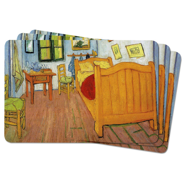 The Bedroom in Arles (Van Gogh 1888) Rectangular Fridge Magnet - THREE