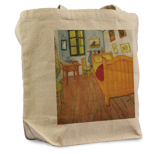 Custom The Bedroom in Arles (Van Gogh 1888) Reusable Cotton Grocery Bag - Single