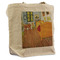 The Bedroom in Arles (Van Gogh 1888) Reusable Cotton Grocery Bag - Front View