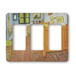 The Bedroom in Arles (Van Gogh 1888) Rocker Style Light Switch Cover - Three Switch