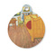 The Bedroom in Arles (Van Gogh 1888) Round Pet ID Tag - Small - Front View