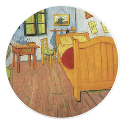 The Bedroom in Arles (Van Gogh 1888) Round Stone Trivet