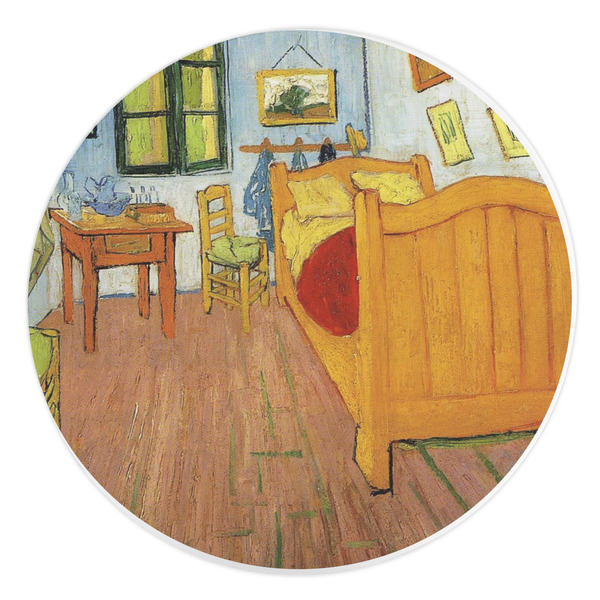 Custom The Bedroom in Arles (Van Gogh 1888) Round Stone Trivet