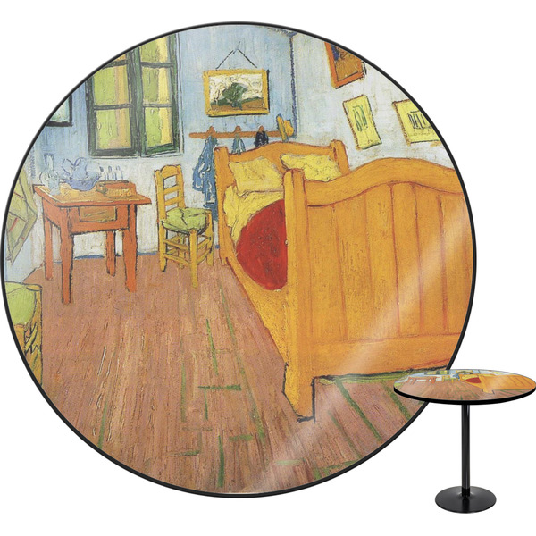 Custom The Bedroom in Arles (Van Gogh 1888) Round Table - 24"