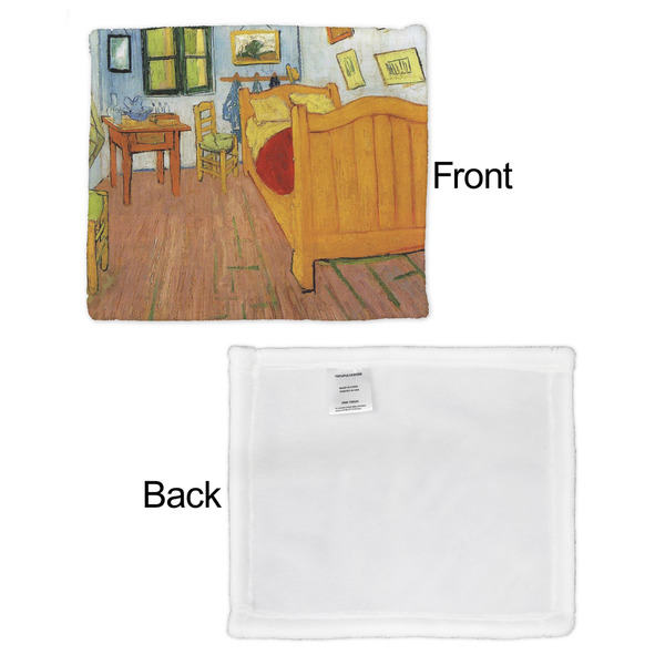 The Bedroom in Arles (Van Gogh 1888) Security Blanket - Front & White Back View