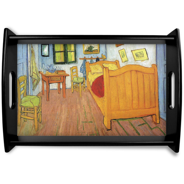 Custom The Bedroom in Arles (Van Gogh 1888) Black Wooden Tray - Small