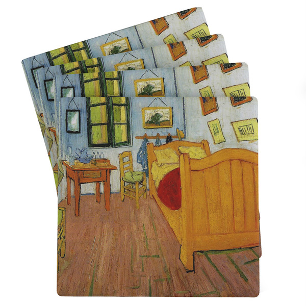 Custom The Bedroom in Arles (Van Gogh 1888) Absorbent Stone Coasters - Set of 4